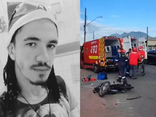 Jovem de 29 anos morre em colisão entre mobilete e carro no bairro Rau, em Jaraguá do Sul